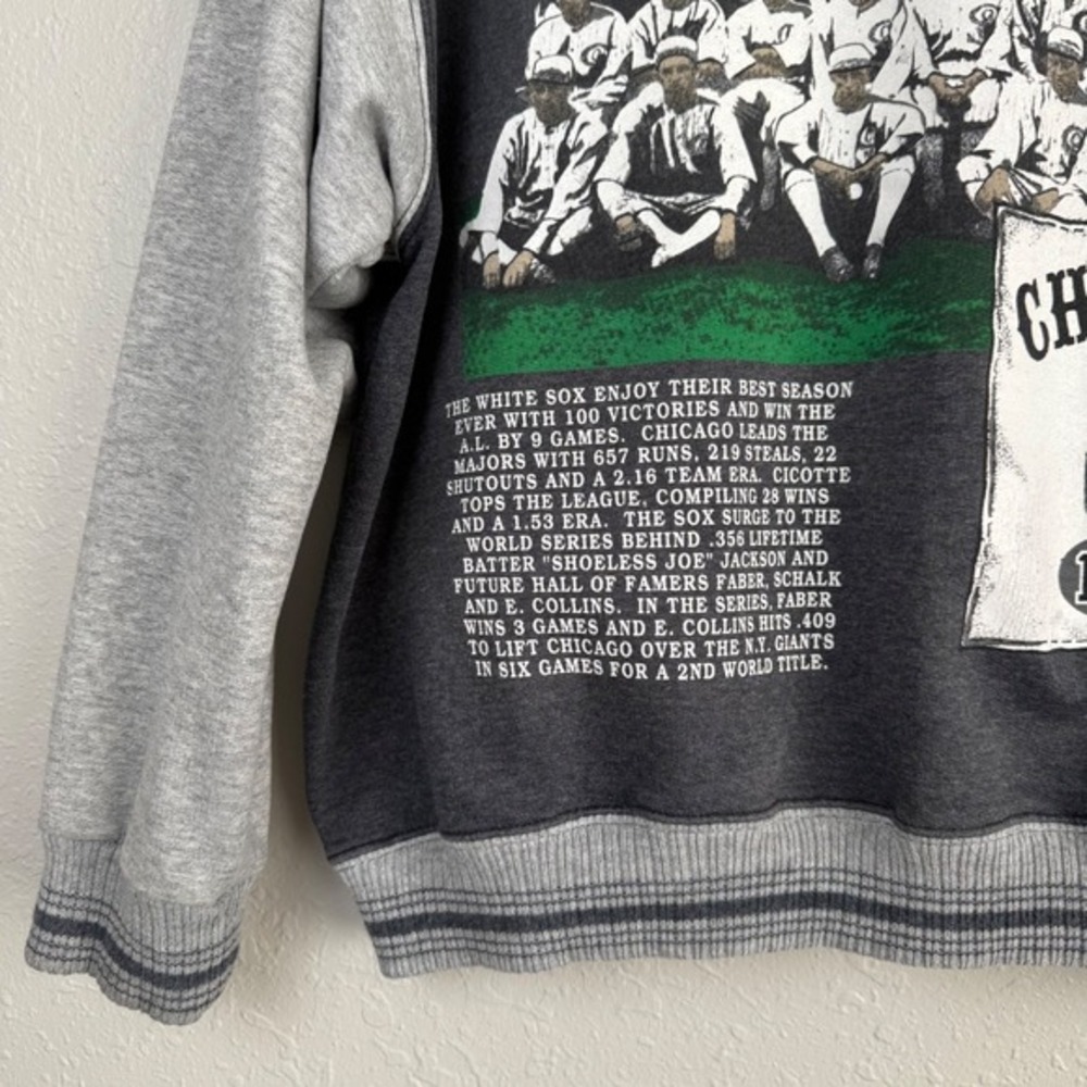 Vintage Long Gone Chicago White Sox 1917 World Champions Varsity Jacket L - Picture 9 of 10